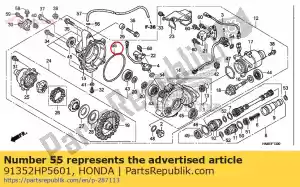 Honda 91352HP5601 o-ring, 136x2 - Lado inferior