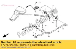 Here you can order the no description available at the moment from Honda, with part number 17276MAL600: