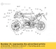 Autocollant de bande de carénage côté gauche Aprilia 2H002698