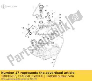 Piaggio Group 1B000285 afstandhouder - Onderkant