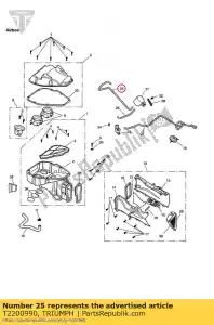 triumph T2200990 slang gevormd reservoir - Onderkant