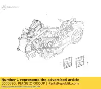 5000395, Piaggio Group, Motor 4t / 4v vespa sprint vespa sprint zapc53101 50 2014 2016 2017 2018, Nuevo