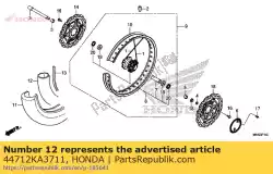 binnenband, band (bridgestone) van Honda, met onderdeel nummer 44712KA3711, bestel je hier online: