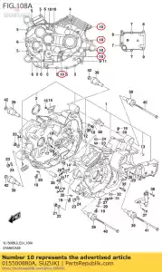 Suzuki 015500880A bout - Onderkant