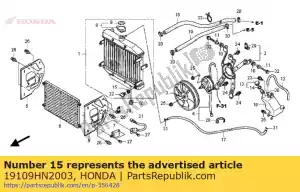 Honda 19109HN2003 selo, embalagem - Lado inferior