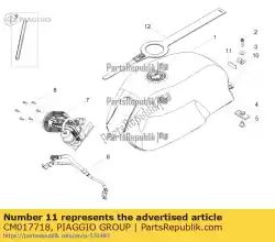 pakking l=120 d = 7 van Piaggio Group, met onderdeel nummer CM017718, bestel je hier online: