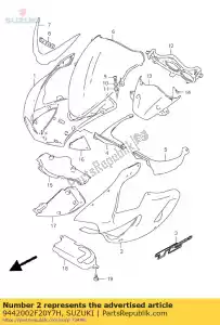 suzuki 9442002F20Y7H os?ona boczna, d? - Dół