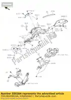 55028049820A, Kawasaki, capô, upp, lh, ébano br250eef kawasaki z 250 2015, Novo