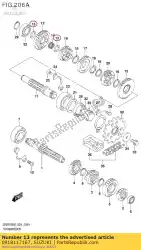 Here you can order the washer,1st driv from Suzuki, with part number 0918117167: