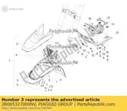 Qui puoi ordinare parafango anteriore da Piaggio Group , con numero parte 2B005327000NV: