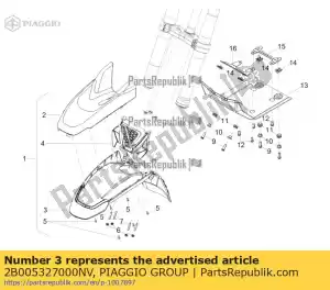 Piaggio Group 2B005327000NV parafango anteriore - Il fondo