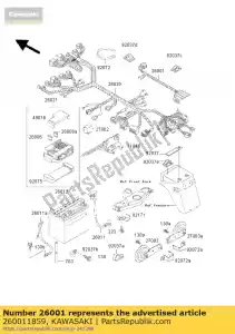 Kawasaki 260011859 imbracatura - Il fondo