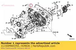 Aqui você pode pedir o cobrir comp., r. Bloco do motor em Honda , com o número da peça 11330MKKD50: