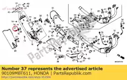 Qui puoi ordinare bullone, presa, 8x45 da Honda , con numero parte 90109MBT611: