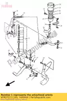 4FM272111100, Yamaha, pedale, freno yamaha trx 850 1996 1997 1998, Nuovo