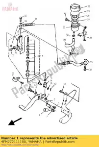 yamaha 4FM272111100 pedale, freno - Il fondo