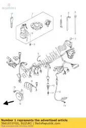 Here you can order the harness,wiring from Suzuki, with part number 3661031FG0: