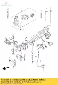 suzuki 3661031FG0 uprz??, okablowanie - Dół