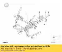 46537655805, BMW, linker rubberen dop bmw  1150 2001 2002 2003 2004 2005 2006, Nieuw