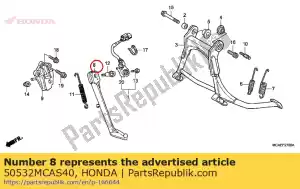 honda 50532MCAS40 bar, zijstandaard - Onderkant