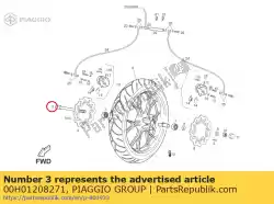 Qui puoi ordinare ruota anteriore dell'asse da Piaggio Group , con numero parte 00H01208271: