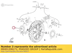 Piaggio Group 00H01208271 ruota anteriore dell'asse - Il fondo