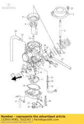 Here you can order the carburetor assy from Suzuki, with part number 1320014EK0: