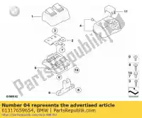 61317659654, BMW, upper section of switch housing, right bmw  900 1200 2004 2005 2006 2007 2008 2009, New