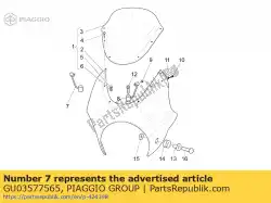 Aquí puede pedir soporte de rh de Piaggio Group , con el número de pieza GU03577565: