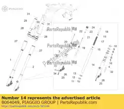 Aquí puede pedir manga de Piaggio Group , con el número de pieza B064049: