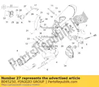 B045250, Piaggio Group, Entrega de transmissão de gás aprilia  caponord zd4vk000, zd4vka, zd4vk001, zd4vka01 zd4vkb000, zd4vkb001, zd4vkb003, zd4vkb00x, zd4vkb009 zd4vku00 1200 2013 2014 2015 2016 2017, Novo