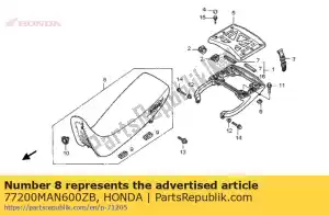 Honda 77200MAN600ZB stoel comp * type12 * - Onderkant