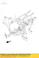 4167002B3024K, Suzuki, tube, côté châssis suzuki rm  rm80 80 , Nouveau