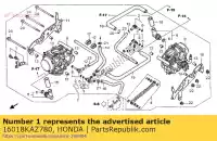 16018KAZ780, Honda, stay set,wire honda vtr  sp2 fire storm f sp1 vtr1000f 1000 , New