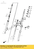 5117735400, Suzuki, primavera, garfo reb suzuki ah 50 1992 1994, Novo