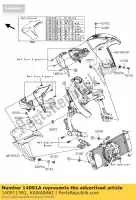 140911591, Kawasaki, deksel, mantel, rh er650c9f kawasaki er-6n 650 2009 2010 2011, Nieuw