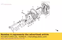 43100153601ZE, Honda, panneau comp rr r134 honda nsr  s nsr50s 50 , Nouveau