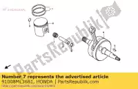 91008ML3681, Honda, Bearing, connecting rod small end (toyo) honda cr 500 1990 1991 1992, New