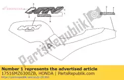 Tutaj możesz zamówić znak, zbiornik paliwa * typ2 * od Honda , z numerem części 17516MZ6300ZB: