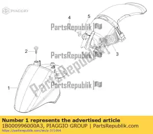 Piaggio Group 1B000996000A3 przedni b?otnik - Dół