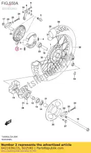 Suzuki 6421039115 painel, brk.ancho - Lado inferior