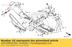 kraag, demper montage van Honda, met onderdeel nummer 18420MGZJ00, bestel je hier online: