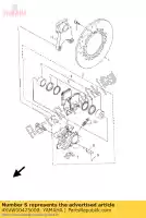 4XVW00475000, Yamaha, remklauwafdichtingsset yamaha fz fzr xj xv xvz yzf r 600 700 750 1000 1100 1300 1986 1988 1989 1990 1991 1992 1998 1999 2000 2001, Nieuw