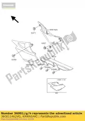 Here you can order the cover-side,lh,p. Boulo er500-a3 from Kawasaki, with part number 360011462VG: