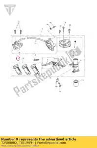 triumph T2500882 serrure assy, ??siège - La partie au fond