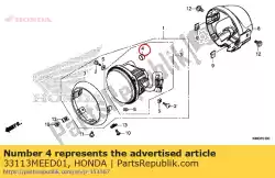 Aqui você pode pedir o tubo, cp em Honda , com o número da peça 33113MEED01: