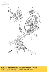 Here you can order the ball bearing from Suzuki, with part number 0926217034: