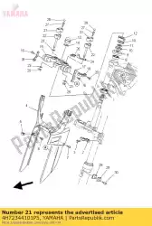 houder, handvat boven van Yamaha, met onderdeel nummer 4H72344101P5, bestel je hier online: