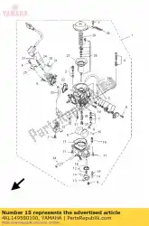 Ici, vous pouvez commander le clapet anti-retour assy auprès de Yamaha , avec le numéro de pièce 4KL149580100: