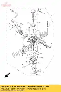 yamaha 4KL149580100 clapet anti-retour assy - La partie au fond